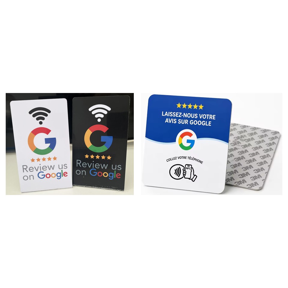NFSee desk sign and PVC card combo